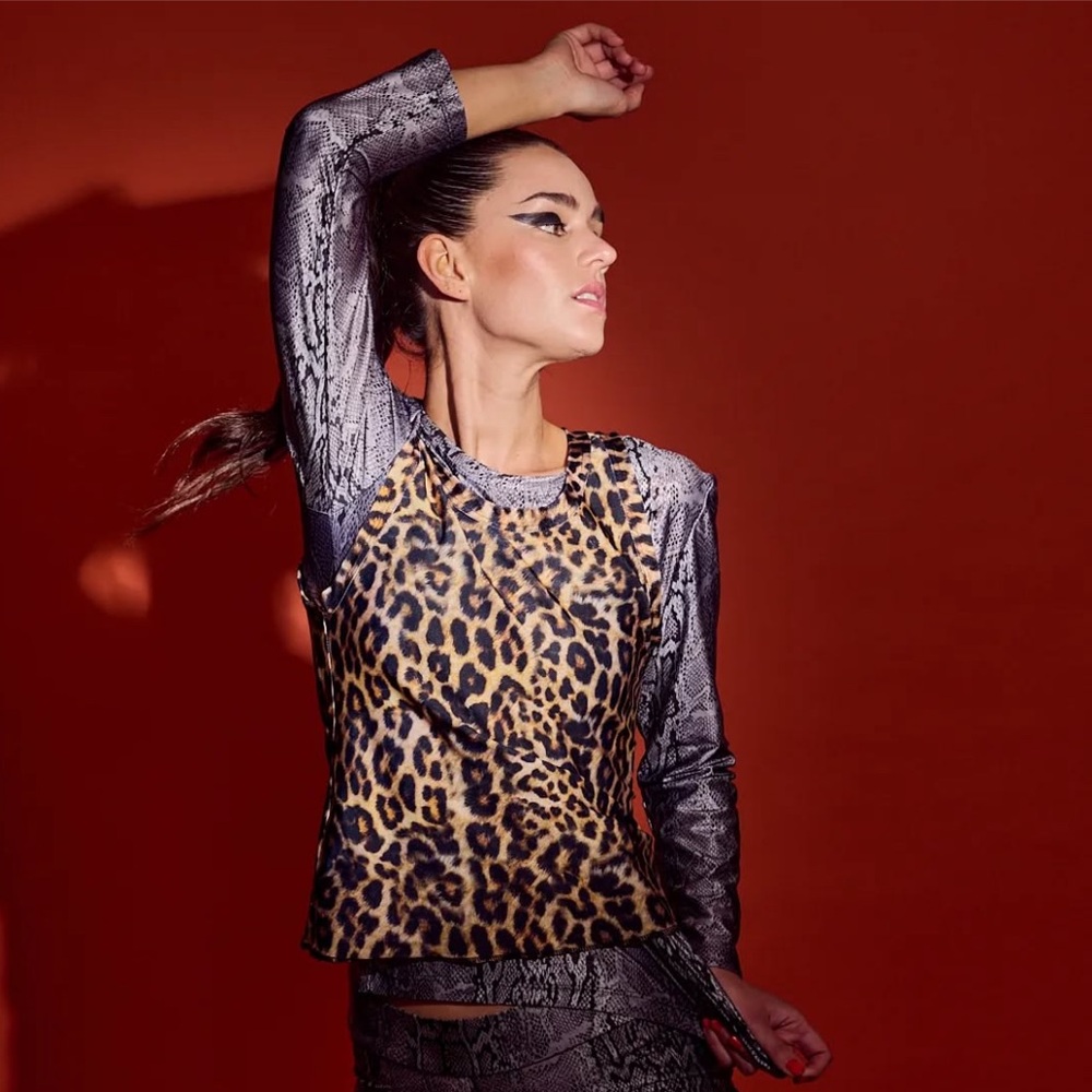 Leopard Print LycraTank Top